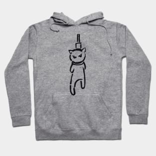 Cat on the gallows / Swiss Artwork Photography Hoodie